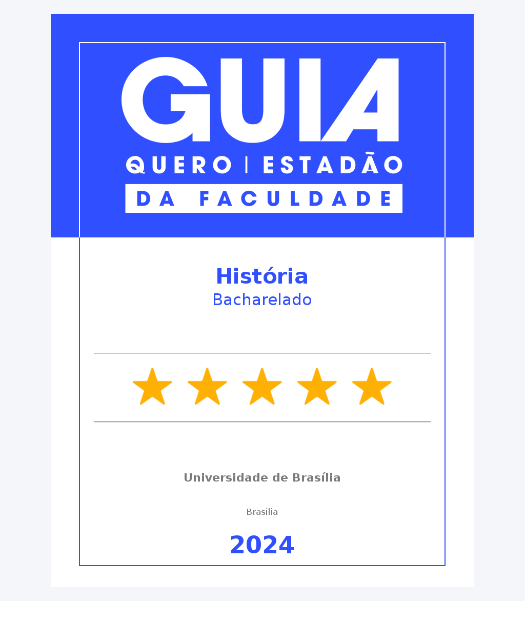 Selo Guia Estadao Bacharelado 2024